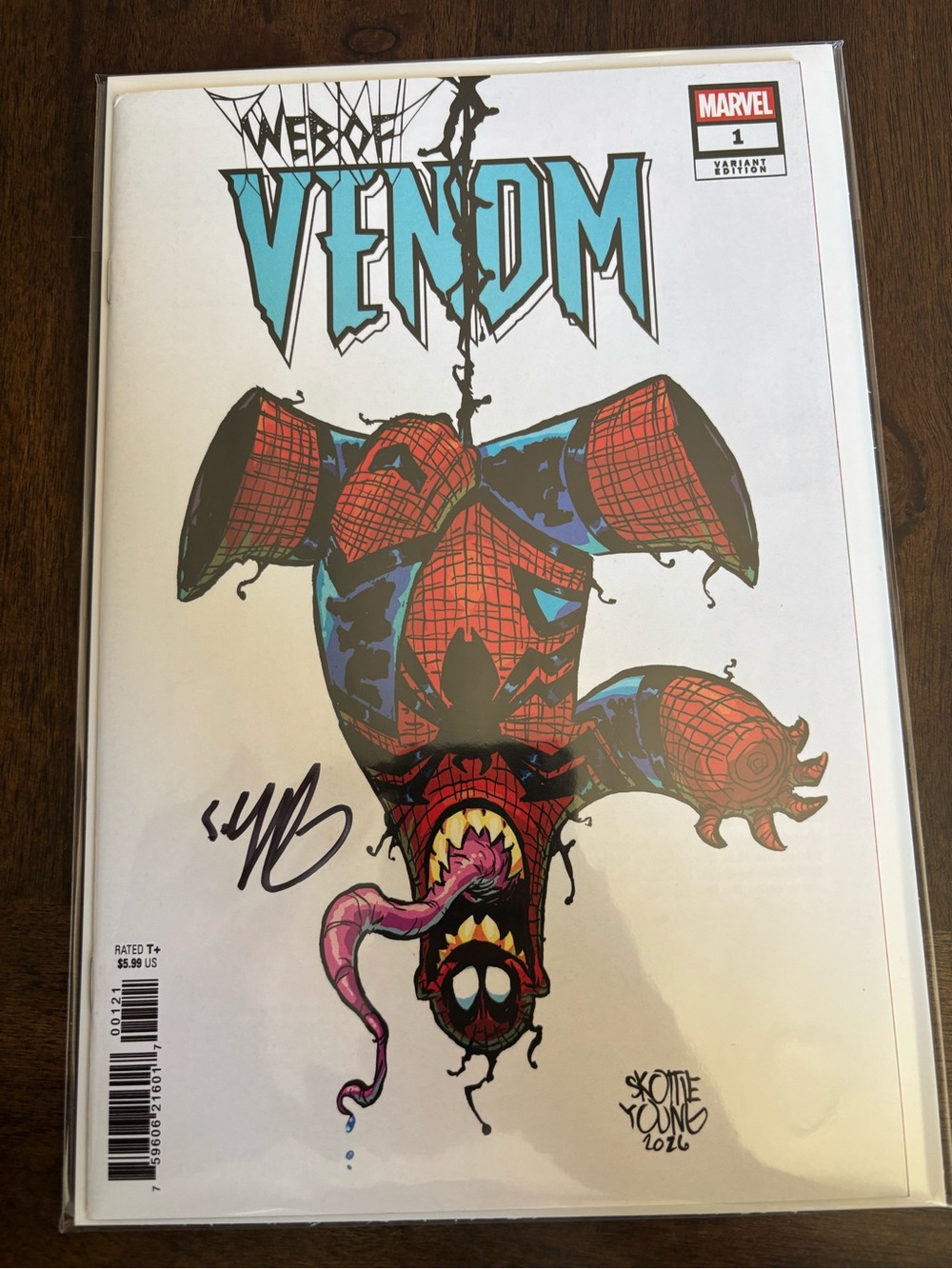 Web of Venom - Skottie Young Variant W/COA